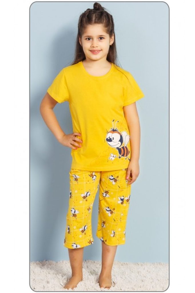 Dětské pyžamo kapri Včela - žlutá | Vienetta Secret | dívčí pyžama krátká |  dívčí pyžama, Dětská pyžama, Dětské | Perfektní Prádlo.cz | Pohodlné noční  prádlo, župany a spodní prádlo pro Váš perfektní den!