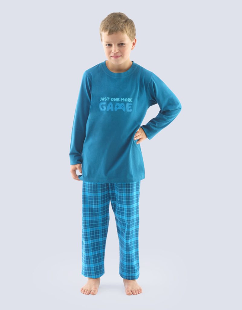 GINA dětské pyžamo dlouhé chlapecké, šité, s potiskem 69001P - petrolejová  dunaj | GINA | chlapecká pyžama | Dětská pyžama, Dětské | Perfektní  Prádlo.cz | Pohodlné noční prádlo, župany a spodní prádlo pro Váš perfektní  den!