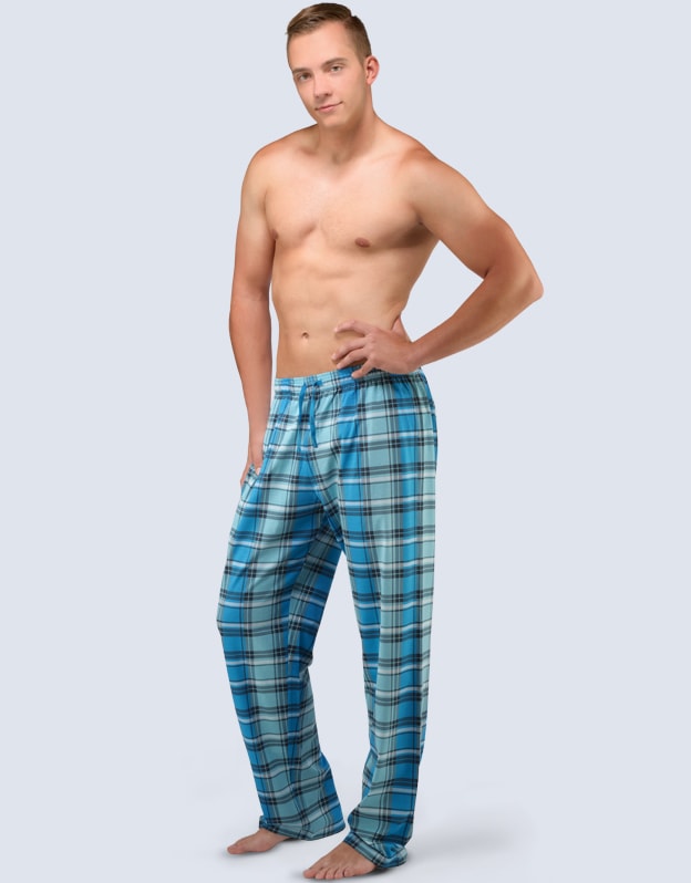Pánské pyžamové kalhoty GINA 79037P tyrkysové | GINA | pyžamové kalhoty a  šortky | Pánská pyžama, Pánské | Perfektní Prádlo.cz | Pohodlné noční  prádlo, župany a spodní prádlo pro Váš perfektní den!