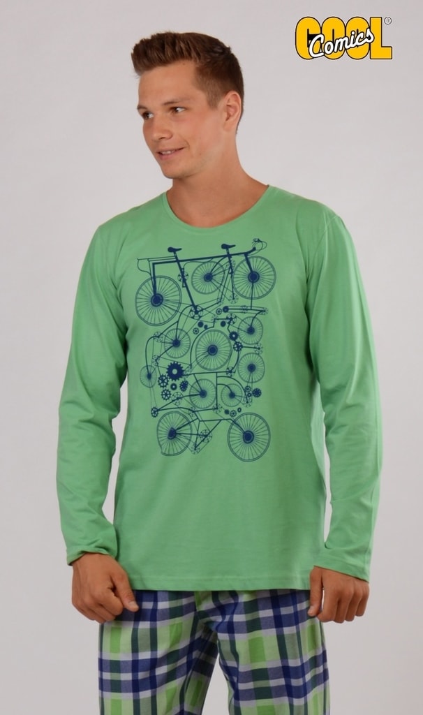 Pánské pyžamo VIENETTA SECRET Bicykl zelené | Cool Comics | pyžama s  dlouhým rukávem | Pánská pyžama, Pánské | Perfektní Prádlo.cz | Pohodlné  noční prádlo, župany a spodní prádlo pro Váš perfektní den!