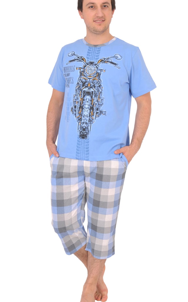 Pánské pyžamo VIENETTA SECRET Motorka modré | pyžama s krátkým rukávem | Pánská  pyžama, Pánské | Perfektní Prádlo.cz | Pohodlné noční prádlo, župany a  spodní prádlo pro Váš perfektní den!