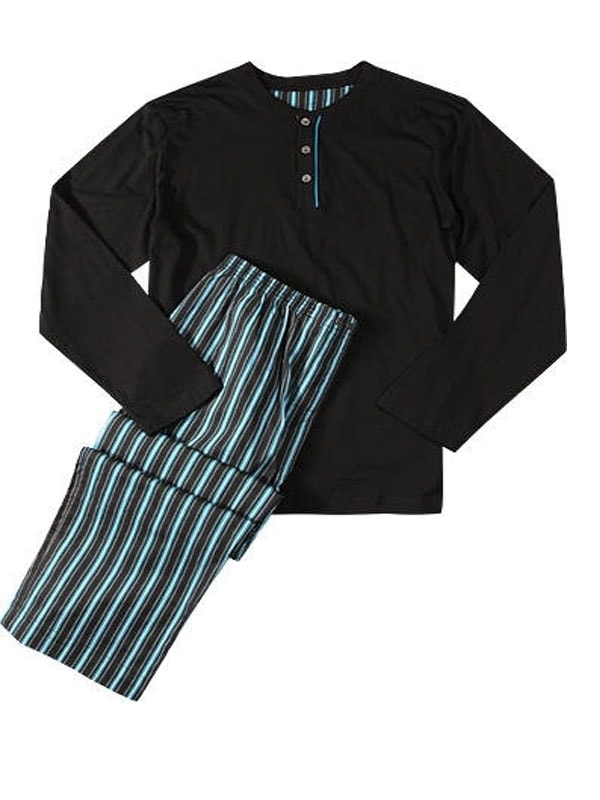 Luxusní pánské pyžamo s dlouhými rukávy JOCKEY 54248 | pyžama s dlouhým  rukávem | Pánská pyžama, Pánské | Perfektní Prádlo.cz | Pohodlné noční  prádlo, župany a spodní prádlo pro Váš perfektní den!