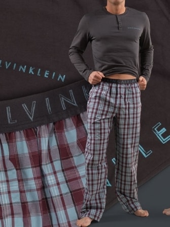 Pánské pyžamo s dlouhým rukávem CALVIN KLEIN M9600E mocca | pyžamá s dlhým  rukávom | Pánske pyžamá, Pánske | Perfektne-Pradlo.sk | ...pro Váš  perfektní pocit každý den