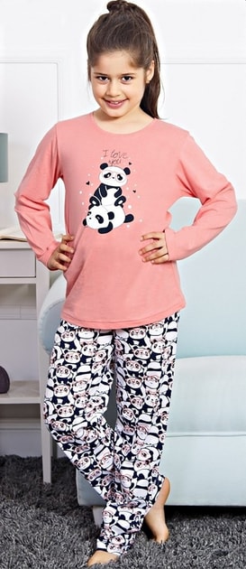 Dětské pyžamo dlouhé Dvě pandy - lososová | Vienetta Kids | dívčí pyžama  dlouhá | dívčí pyžama, Dětská pyžama, Dětské | Perfektní Prádlo.cz |  Pohodlné noční prádlo, župany a spodní prádlo pro Váš perfektní den!