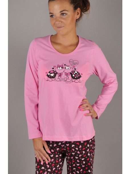 Dámské pyžamo VIENETTA SECRET Želvy růžové | dlouhá pyžama | Dámská pyžama,  Dámské | Perfektní Prádlo.cz | Pohodlné noční prádlo, župany a spodní  prádlo pro Váš perfektní den!