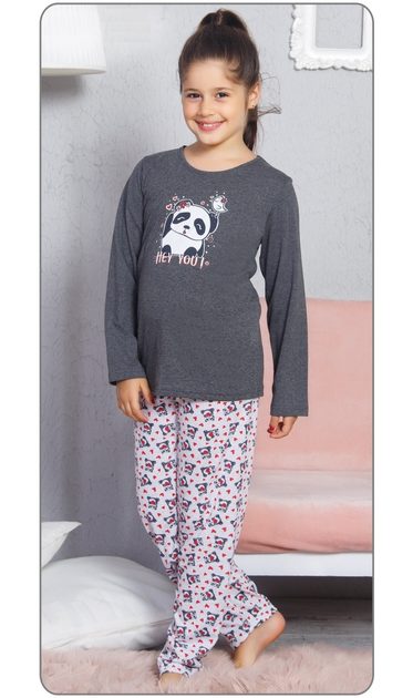 Dětské pyžamo dlouhé Panda a ptáček - červená | Vienetta Kids | dívčí pyžama  | Dětská pyžama, Dětské | Perfektní Prádlo.cz | Pohodlné noční prádlo,  župany a spodní prádlo pro Váš perfektní den!