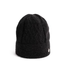 Angorská čepice - černá