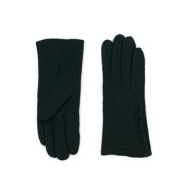 Teplé rukavice s volánkem černé