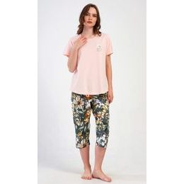 Dámské pyžamo kapri Marie - světle lososová