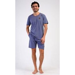 Pánské pyžamo šortky Pes - tmavě šedá