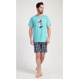 Pánské pyžamo šortky Honolua bay - mátová