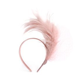 Fascinátor Lethe - světlerůžový