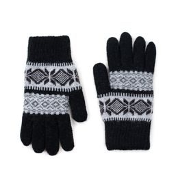 Prstové rukavice se zimním vzorem