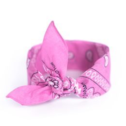Šátek do vlasů pin-up růžový