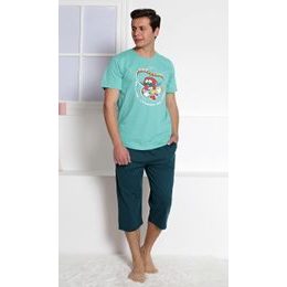 Pánské pyžamo kapri Mexiko - světle zelená