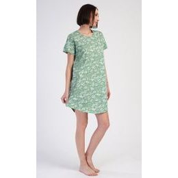 Dámská noční košile s krátkým rukávem Hawaii - zelená