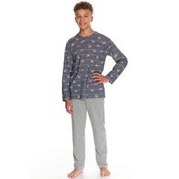 Pyžamo pro kluky Harry šedé pruhy