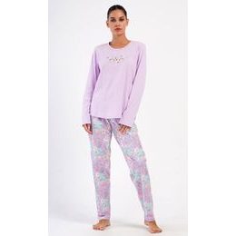 Dámské pyžamo dlouhé Marie - světle fialová
