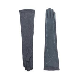 Dlouhé elegantní dámské rukavice tmavě šedé