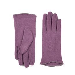 Klasické vlněné rukavice fialové