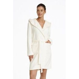 Hebký dámský župan Missy s ušima bílý