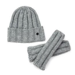 Čepice, rukavice - šedá