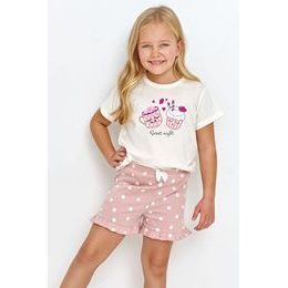 Dívčí pyžamo Sky žluté s potiskem