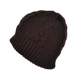 Copánková čepice - tmavohnědá