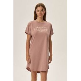 Bavlněná dámská noční košilka Freja starorůžová