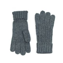 Šedé pletené rukavice