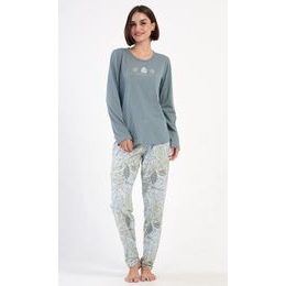 Dámské pyžamo dlouhé Sofie - zelená