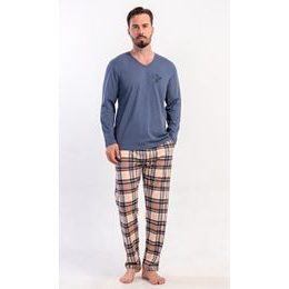 Pánské pyžamo dlouhé Paul - tmavě šedá