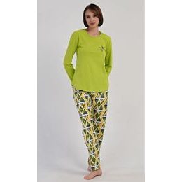Dámské pyžamo dlouhé Zuzana - světle zelená