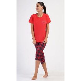 Dámské pyžamo kapri Kateřina - červená