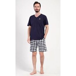 Pánské pyžamo šortky Alfréd - tmavě modrá