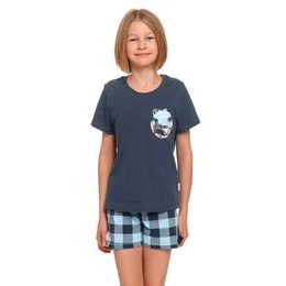 Dětské pyžamo Bil chill out modré