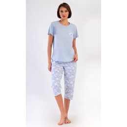 Dámské pyžamo kapri Nature - světle modrá
