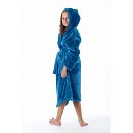 Dětský dlouhý župan s kapucí LILLY a JACK EXTRA petrolejová