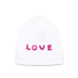 Dětská čepice love bílá