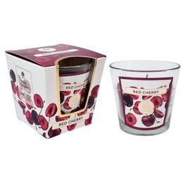 ARÔME Svíčka 120 g, ve skle, Červená třešeň