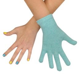 Světle modré rukavice