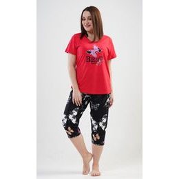 Dámské pyžamo kapri Lenka - červená
