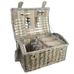 Piknikový koš pro 4 osoby ZQ22-1094 - béžový