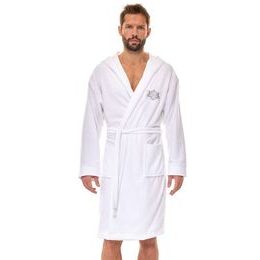 Froté pánský župan Lions bílý s kapucí