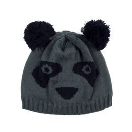 Čepice Panda - tmavošedá