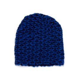 Modrá čepice beanie