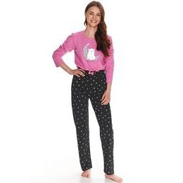 Dívčí pyžamo Suzan růžové s medvědem