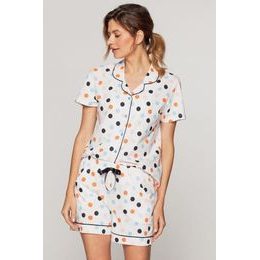 Luxusní dámské pyžamo Dominika barevné puntíky