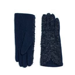 Šik vlněné rukavice modročerná