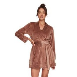 Dámský sametový župan Chaggit hnědý